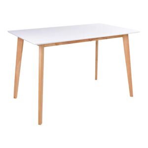 House Nordic Vojens Spisebord - Spisebord I Hvid Og Natur 120x70xh75 Cm