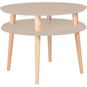 Ragaba Ufo Sofabord Diameter 57cm X H 45cm Brun Beige