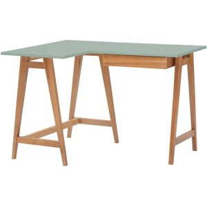 Ragaba Luka Hjørneskrivebord B115cm X D85cm Salviegrøn Oak Venstre Side