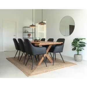 House Nordic Murcia Spisebord / Havebord I Genbrugsteak, Natur, 200x90x75 Cm