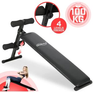 FF Europe Sit Up Bench Med Benfiksering - Foldbar, 4-Vejs Justerbar 51-63 Cm, Lavet Af Stål