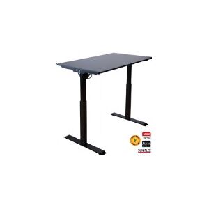 Sun-Flex® Easydesk Elite 120x60 cm elektrisk hæve-/sænkebord, sort