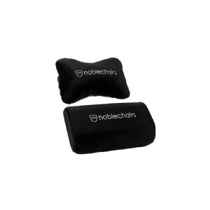 noblechairs Cushion set, Sort, Hvid, 2 stk