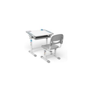 Ergoofficeeu Ergonomisk børnebord med manuel højdejustering og Ergo Office-stol, blå, max 75 kg, ER-418