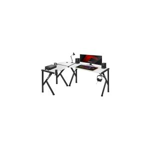 Huzaro Hero 6.3 Gaming Desk, hvid +DOVANA Huzaro-sæt (slagtøj og tilbehør)