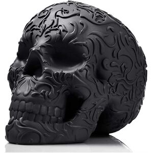 LEIGELE Skull Makeup Børsteholder Gotisk Uhyggelig Decor Organizer Plante Urtepotte Til Halloween Bord Vanity Kontor Skrivebord Opbevaring