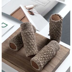 Skridsikre sokker til møbelben gulvbeskyttelse bord stol stoleben b 16 stk/khaki 8 cm