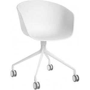 Hay AAC 24 About A Chair SH: 46 cm - White Powder Coated Aluminium/White