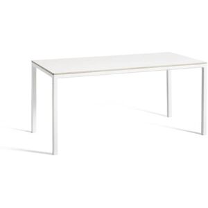 HAY T12 Table 160x80 cm - White Powder Coated Aluminium/White Laminate