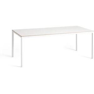 HAY T12 Table 200x95 cm - White Powder Coated Aluminium/White Laminate