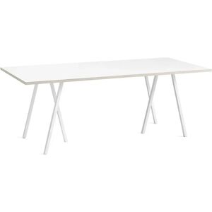 HAY Loop Stand Table 200x92,5 cm - White/White Laminate