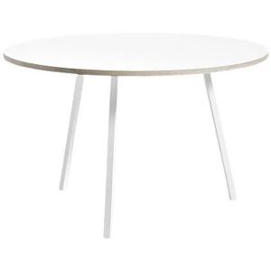 HAY Loop Stand Round Table Ø: 120 cm - White/White Laminate