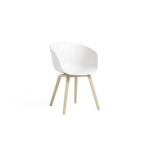 HAY AAC 22 About A Chair SH: 46 cm - Soaped Oak Veneer/White