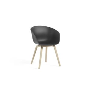 HAY AAC 22 About A Chair SH: 46 cm - Soaped Oak Veneer/Black