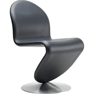 Verpan System 1-2-3 Dining Chair Standard SH: 47 cm - Camo Sierra Black / Aluminium