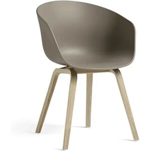 HAY AAC 22 About A Chair SH: 46 cm - Lacquered Oak Veneer/Khaki