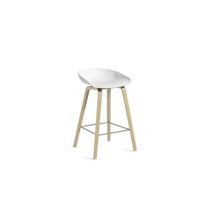 Hay AAS 32 Bar Chair Low SH: 64 cm - Soaped Oak Veneer/White