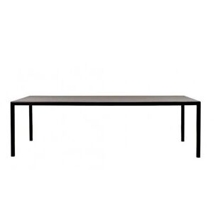 HAY T12 Table 250x95 cm - Black Powder Coated Aluminium/Black Linoleum