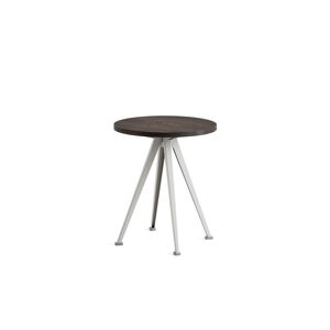 HAY Pyramid Coffee Table 51 Ø: 45 cm - Beige Steel/Smoked Oak