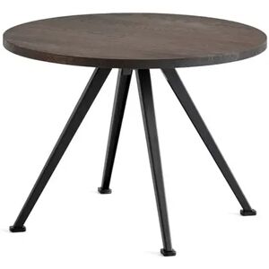 HAY Pyramid Coffee Table 51 Ø: 60 cm - Black Steel/Smoked Oak