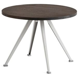 HAY Pyramid Coffee Table 51 Ø: 60 cm - Beige Steel/Smoked Oak