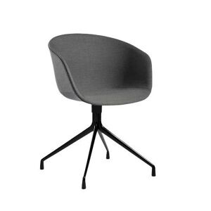HAY AAC 21 About A Chair SH: 46 cm - Black Powder Coated Aluminium/Steelcut Trio 153
