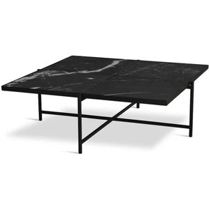 HANDVÄRK FURNITURE Coffee Table 90 L: 96 D: 96 H: 32 cm - Sort Stel / Sort Marmor