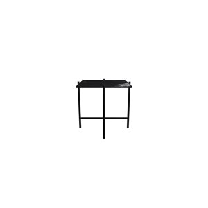 HANDVÄRK FURNITURE Side Table L: 50 D: 50 H: 47 cm - Sort Stel / Sort Marmor