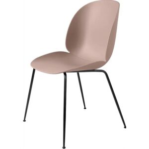 Gubi Beetle Dining Chair Conic Base - Black Base / Sweet Pink Shell