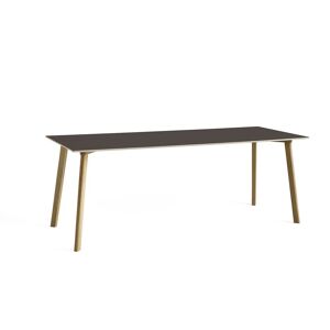 HAY CPH Deux 210 Table 200x75x73 cm - Lacquered Solid Oak/Stone Grey Laminate