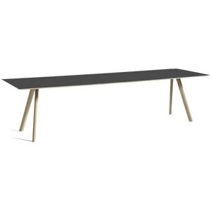 HAY CPH 30 Table 300x90x74 cm - Lacquered Solid Oak/Black Linoleum