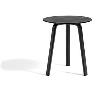 Hay Bella Coffee Table Ø: 45 cm - Black Lacquered Oak Veneer / Black Lacquered Oak