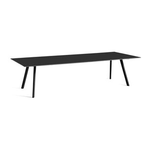HAY CPH30 Table 300x120 cm - Black Lacquered Solid Oak/Black Linoleum