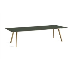 HAY CPH30 Table 300x120 cm - Soaped Solid Oak/Green Linoleum