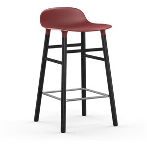 Normann Copenhagen Form Barstol SH: 65cm - Rød/Sort Eg