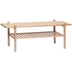 Hübsch Acorn Sofa bord m/hylde L: 120 B: 57 H: 46 cm - Egetræ Natur