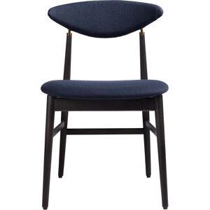 GUBI Gent Dinning Chair - Black Stained Oak Matt/ Antique Brass / Kvadrat Vidar 554