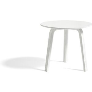 Hay Bella Coffee Table Ø: 45 cm - Lacquered White Solid Oak