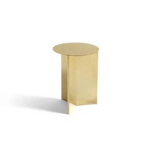 Hay Slit Table High High Table Ø: 35 cm - Brass