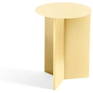 Hay Slit Table High Table Ø: 35 cm - Light Yellow