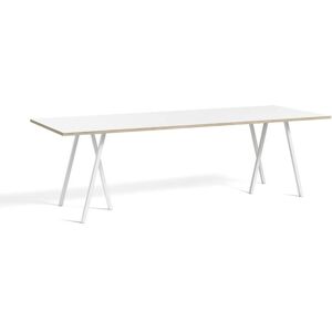 HAY Loop Stand Table 250x92,5 cm - White/White Laminate