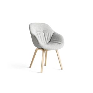 HAY AAC123 Soft Duo About a Chair Spisebordsstol Polstret SH: 47,5 cm - Lacquered Oak Veneer/Hallingdal 116/Remix 133
