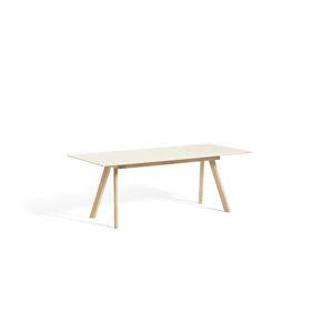 Hay CPH 30 Extendable Table 200/400x90x74 cm - Lacquered Solid Oak/Off White Linoleum