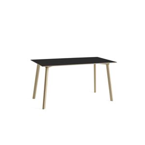 HAY CPH Deux 210 Table 140x75x73 cm - Untreated Solid Beech/Ink Black Laminate