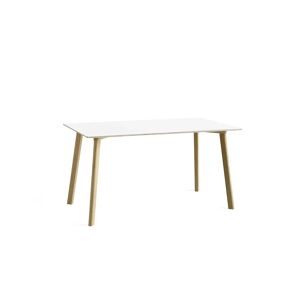 HAY CPH Deux 210 Table 140x75x73 cm - Lacquered Solid Oak/Pearl White Laminate