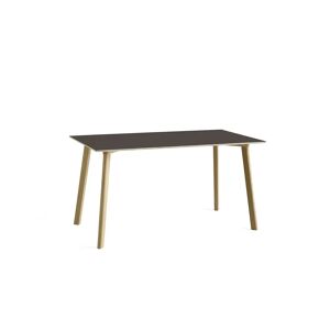 HAY CPH Deux 210 Table 140x75x73 cm - Lacquered Solid Oak/Stone Grey Laminate