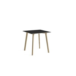 HAY CPH Deux 210 Table 75x75x73 cm - Untreated Solid Beech/Ink Black Laminate