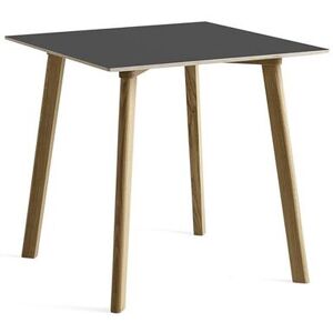 Hay CPH Deux 210 Table 75x75x73 cm - Lacquered Solid Oak/Stone Grey Laminate