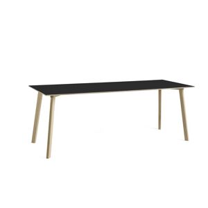 HAY CPH Deux 210 Table 200x75x73 cm - Untreated Solid Beech/Ink Black Laminate