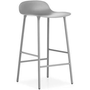 Normann Copenhagen Form Barstol SH: 65cm - Grå/Stål